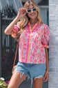 Danna Trim Short Sleeve Blouse