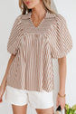 Lina Short Puff Sleeve Blouse