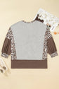 Camila Block Patchwork Dolman PLUS Sweatshirt