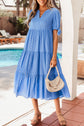 Madelynn Sleeve Tiered Midi Dress