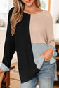 Zayla Block Knit Loose Sweater