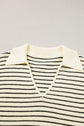 Wynter Stripe Turn Down Sweater