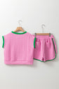 Lina Trim Cable Textured Shorts