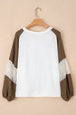 Julietta Patchwork Balloon Sleeve PLUS Blouse