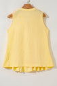 Kenzie Notched Pleated Tank Top