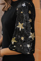 Lara Splicing Half Sleeve Top