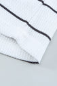 Simone Henley Waffle Knit Top