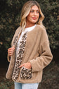 Renaona Print accent Plush Jacket