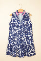 Margaret Colorblock Notched Mini Dress