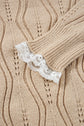 Abigail Lace Patchwork Sleeve Sweater