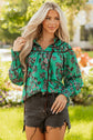 Elouise Shirred Puff Sleeve Blouse