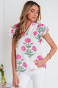 Mariah Detail Short Sleeve Blouse