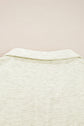 Felitina Patchwork Zip Collar Pullover