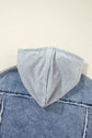 Olivia Hooded Raw Hem Jacket
