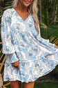 Juliana Sleeve Flowy Mini Dress