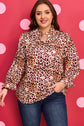 Angelina Frilled Stand PLUS Blouse
