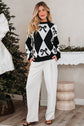 Daetta Rhombus Knit Loose Sweater
