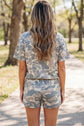 Mya Camo Loose Tee Set