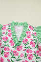 Adelaide Striped Ruffle Trim Blouse