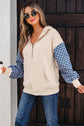 Adalynn Kangaroo Half Zipper Hoodie