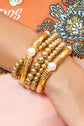Zoe Plated Beaded Bracelet Set