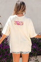 Poppy Big Flower Oversize Tee