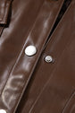 Mila Drawstring Hem Leather Jacket