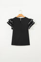 Amani Short Sleeve Textured Blouse