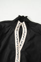 Estrella Flounce Sleeve Trim Blouse