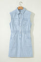 Anne Front Sleeveless Mini Dress
