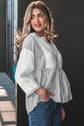 Zahra Bracelet Sleeve Babydoll Blouse