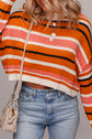 Mirissa Shoulder Cropped Pullover Sweater