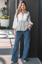 Zahra Bracelet Sleeve Babydoll Blouse