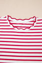 Royalty Scalloped Trim T Shirt