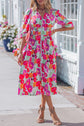 Lisa Puffy Half Sleeve Dress