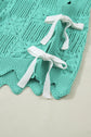 River Trim Short Sleeve Sweater