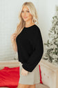 Faye Backless Bubble Sleeve Sweater