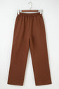 Amaris Elastic Waist Solid Pants