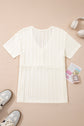 Frankie Raw Seam Henley Tee