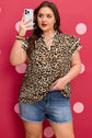 Arabella Ruffled Short Sleeve PLUS Blouse