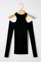 Bailey Ribbed Knit Cold Shoulder Sweater
