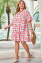 Zariah Ruffled Half Sleeve PLUS Dress