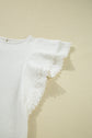 Cecelia Ruffled Flutter Sleeve Blouse