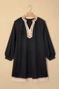 Ainsley Block Trim Ribbed PLUS Dress