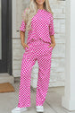 Elisa Print Half Sleeve Lounge Set