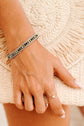 Adjustable Draw-cord Crystal Beading Bracelet
