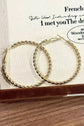 Gold Twisted Large Hoop Earrings
