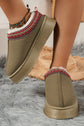 Jade Suede Plush Lined Snow Boots