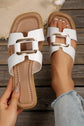 Blair Metal Decor Cut Out Square Toe Slippers
