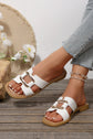 Blair Metal Decor Cut Out Square Toe Slippers